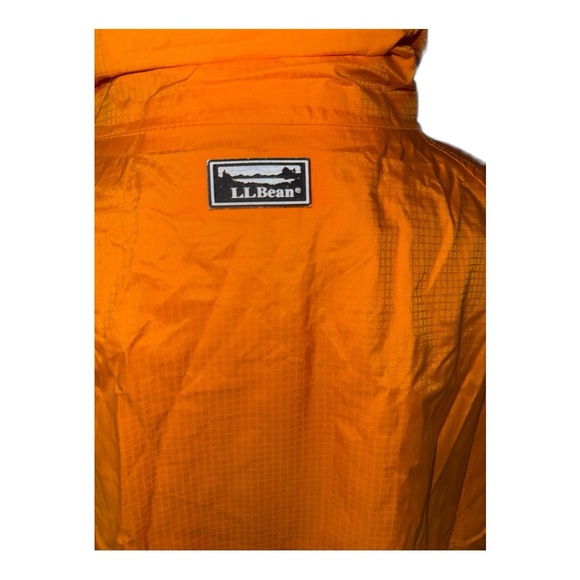 VTG L.L. Bean‎ Gortex hiking windbreaker lightweight in bright orange reflective - Picture 3 of 12